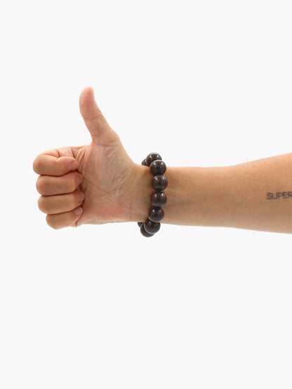 Big Perlen bracelet, brown