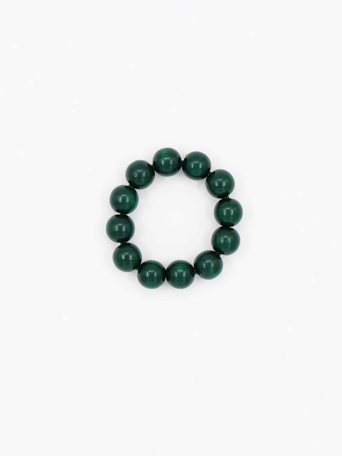 Big Perlen bracelet, darkgreen