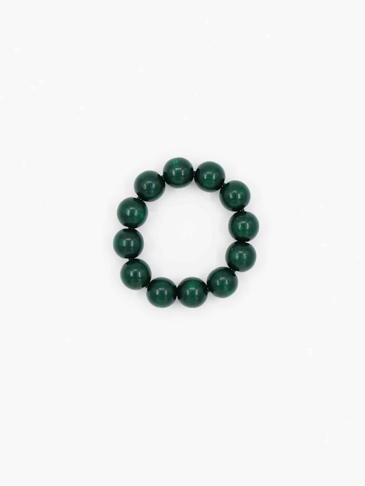 Big Perlen bracelet, darkgreen