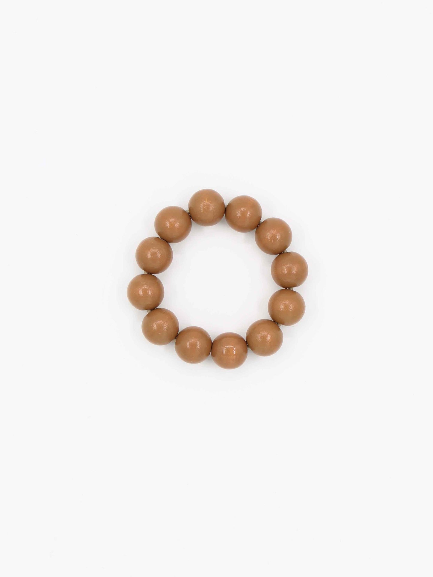 Big Perlen bracelet, mocca