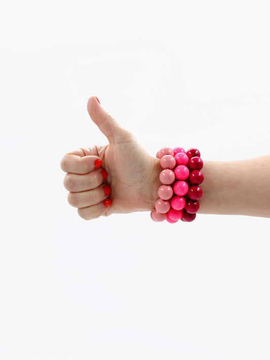 Big Perlen bracelet, blush set