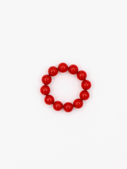 Big Perlen bracelet, red