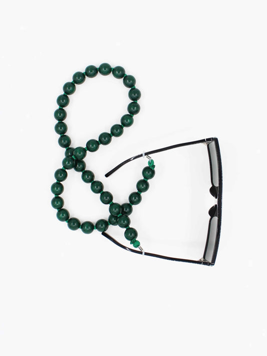 Brillenkette big, darkgreen