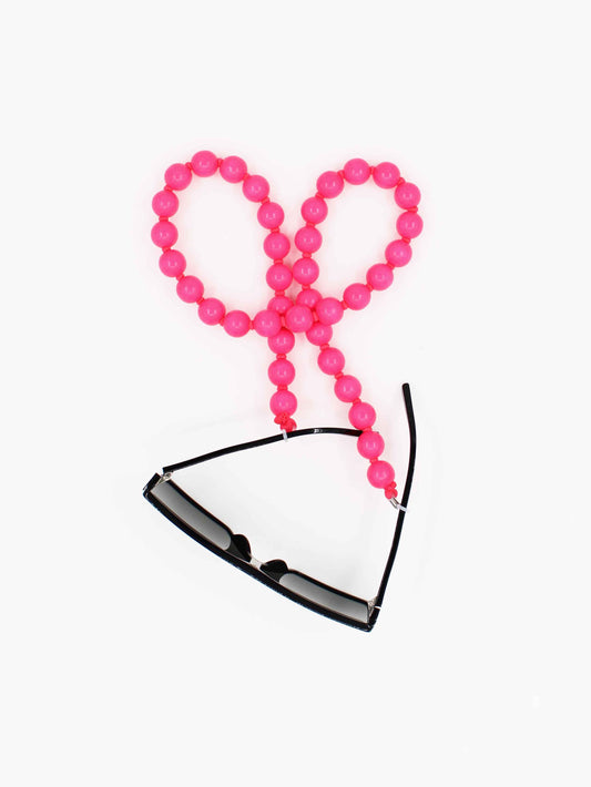 Brillenkette big, neonpink