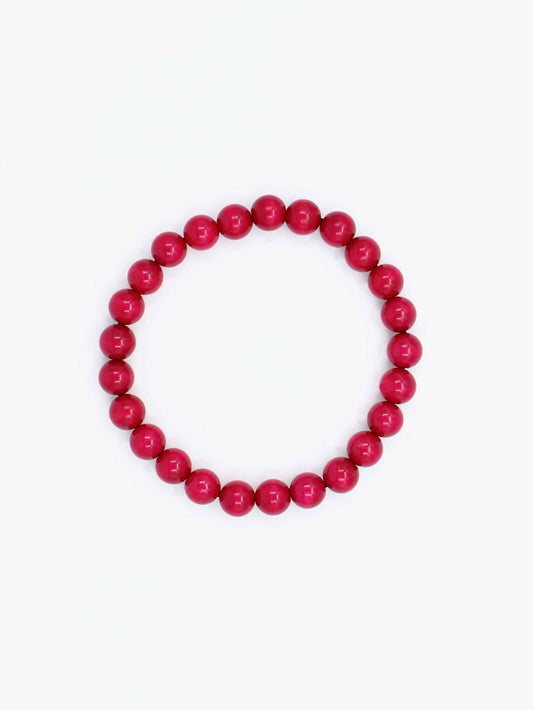 Big Perlen necklace, bordo