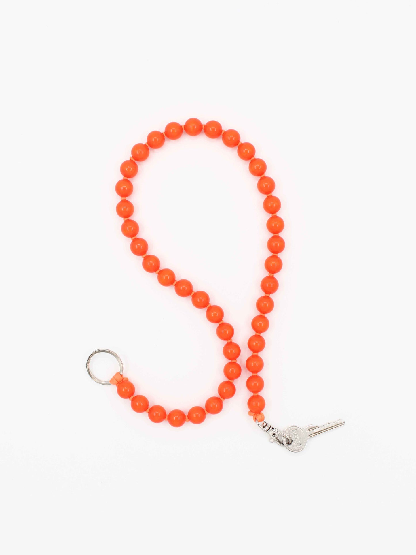 BIG Perlen long, neonorange