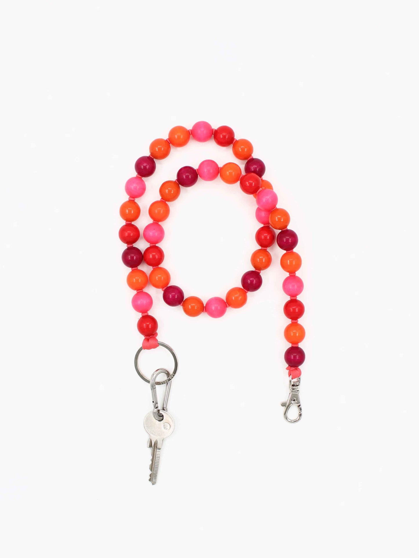 BIG Perlen long, pinkmix