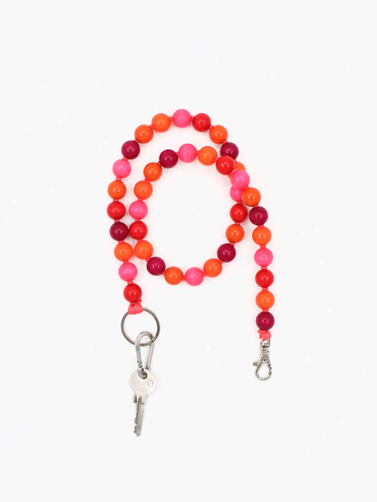 BIG Perlen long, pinkmix