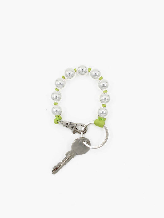 BIG Perlen short, silver- lime