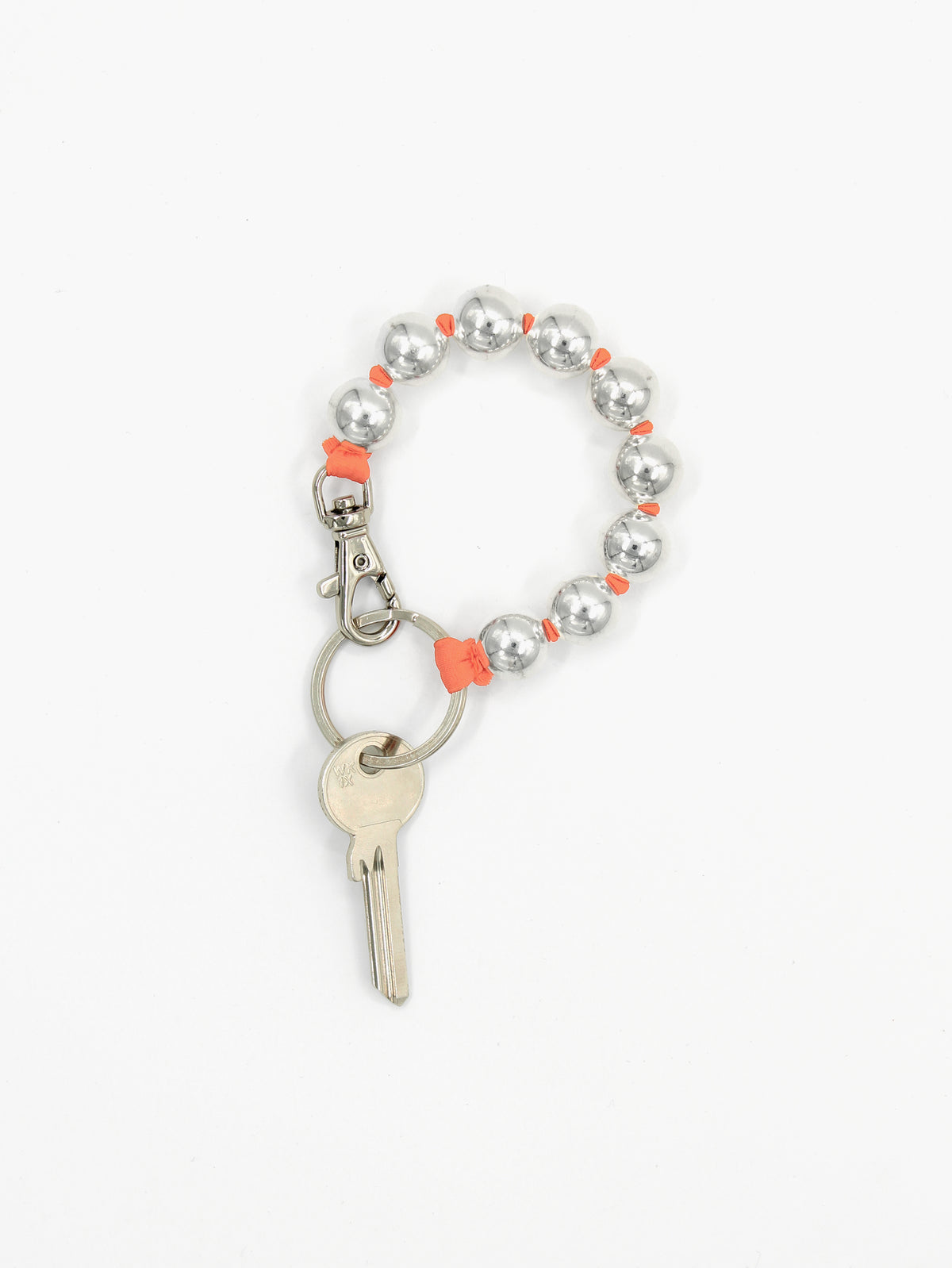 BIG Perlen short, silver- orange