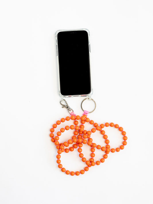 Handykette, orange - pink