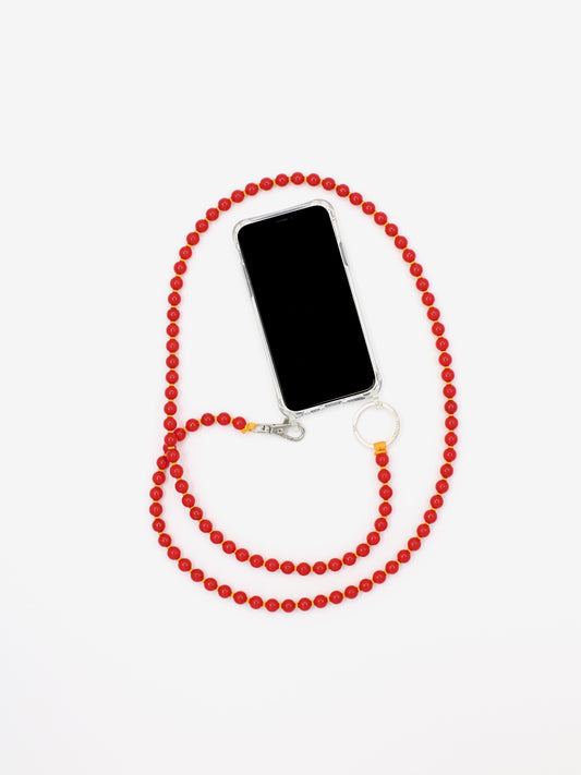 Handykette, red orange
