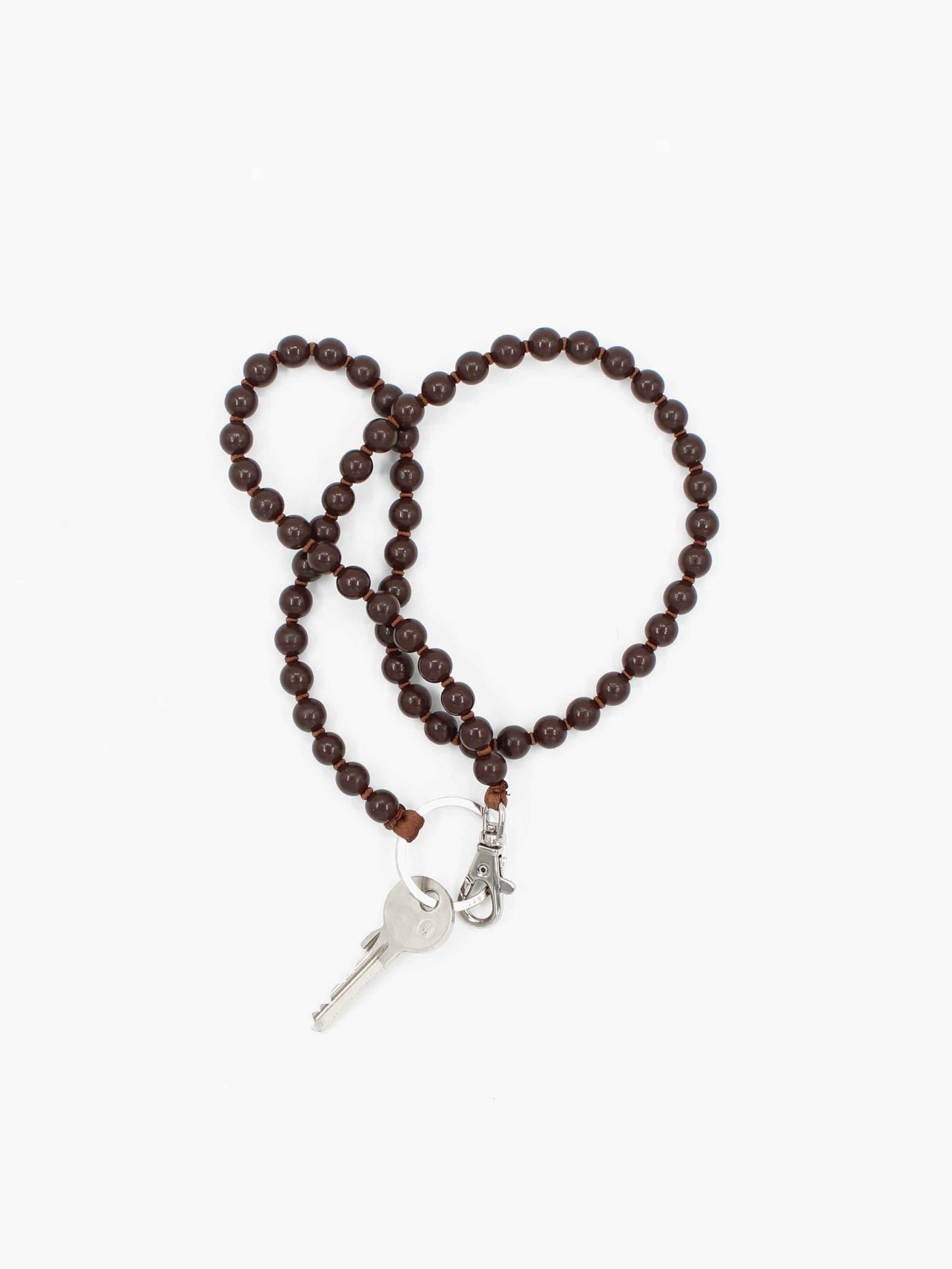 Perlen long, brown