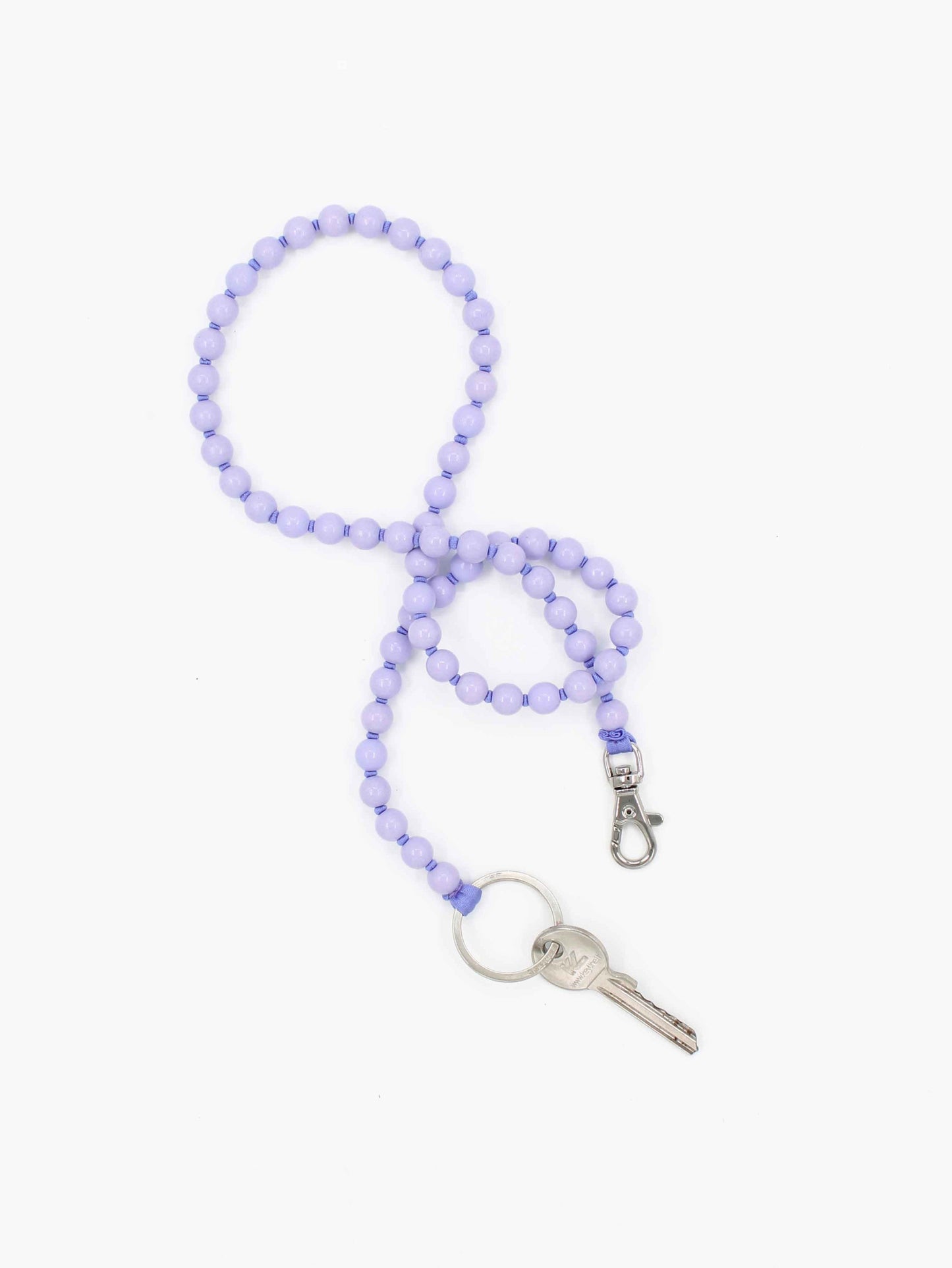 Perlen long, lilac - purple