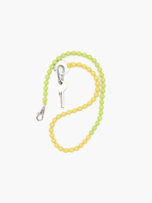 Perlen long, lime - duo