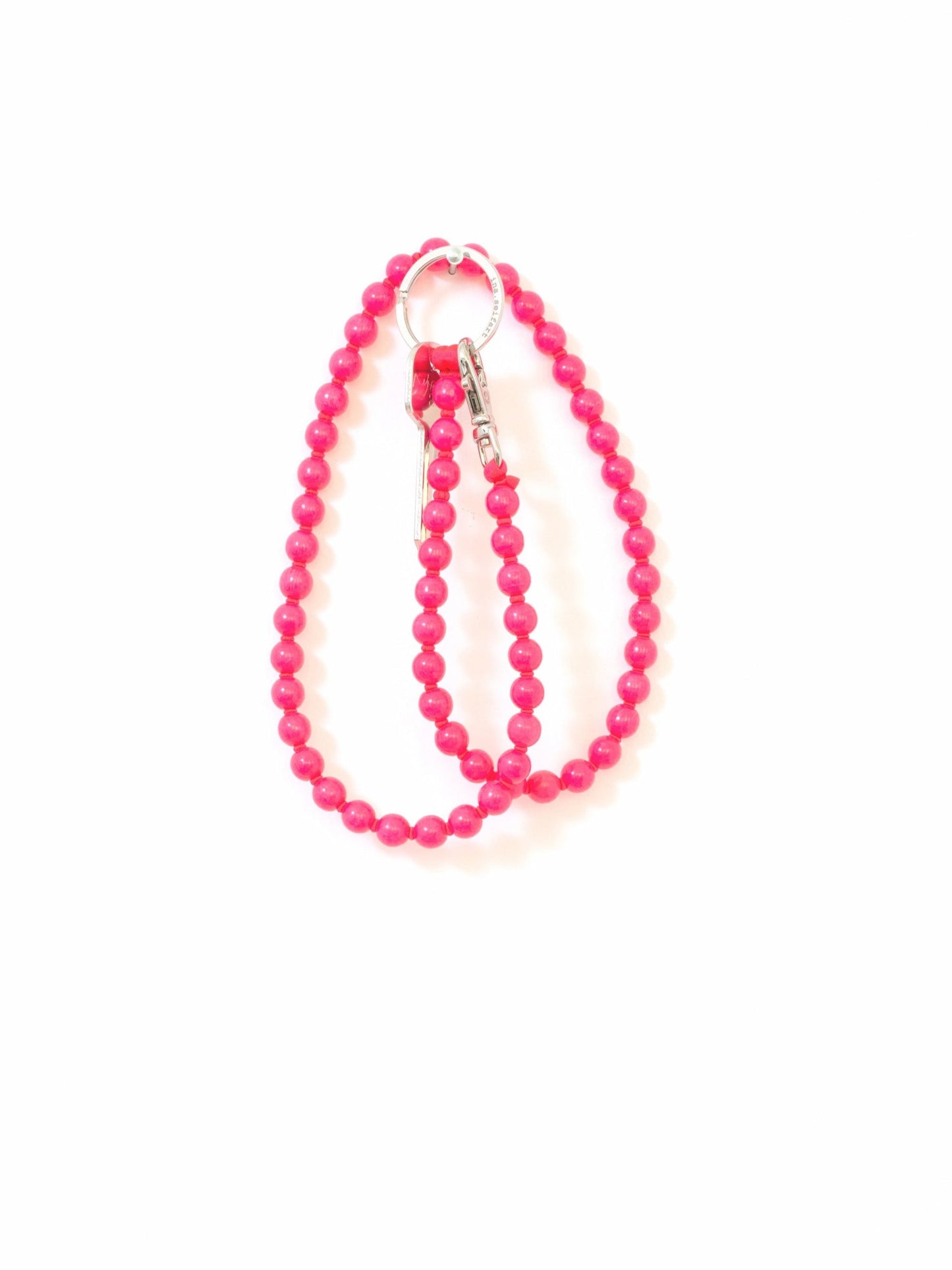 Perlen long, neonpink