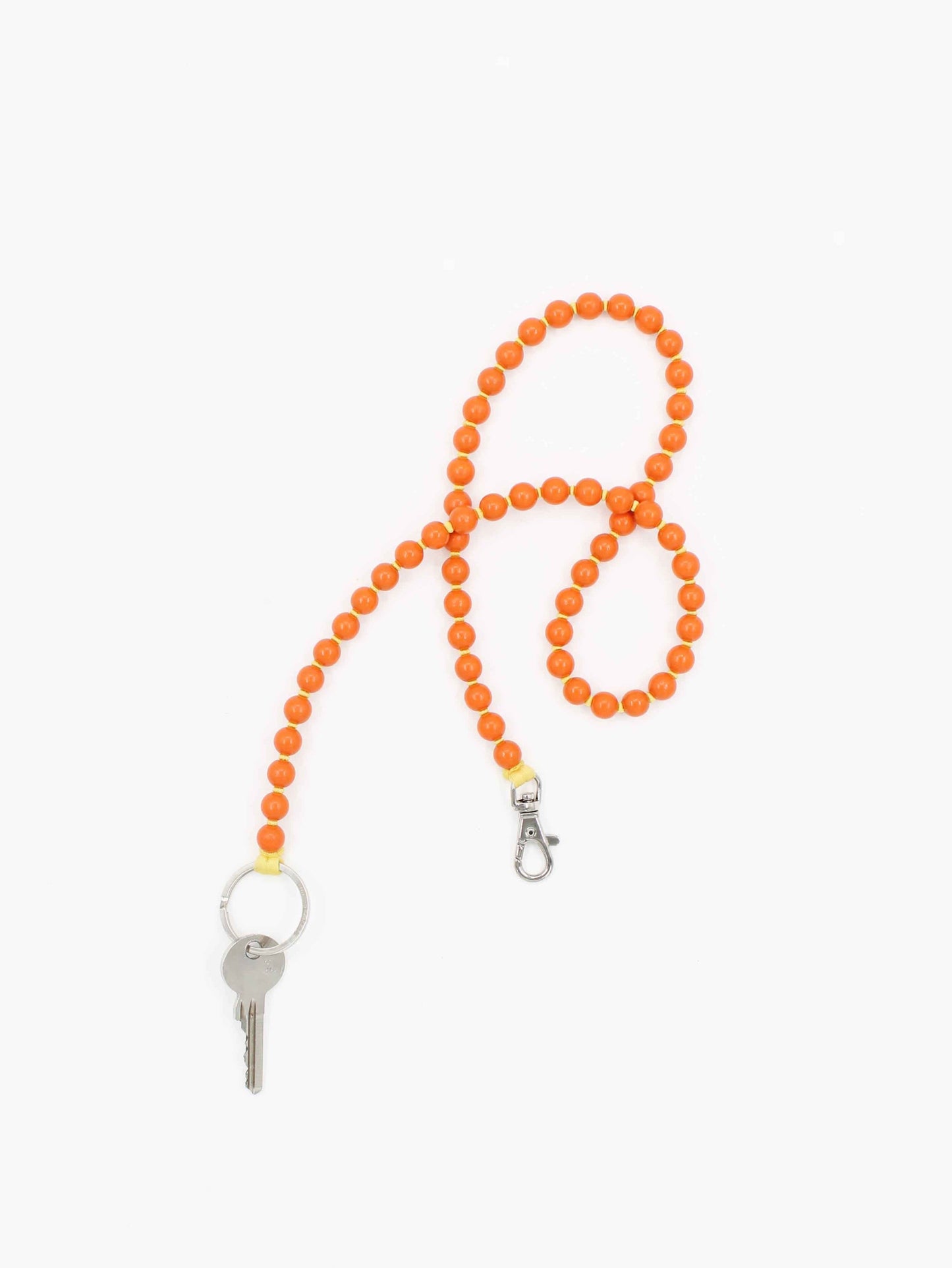 Perlen long, orange - yellow