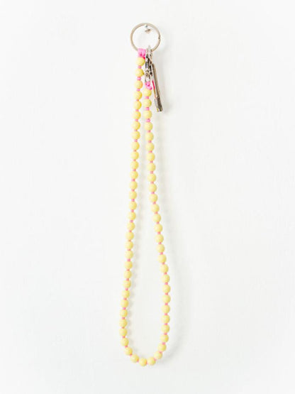 Perlen long, pastelyellow - pink