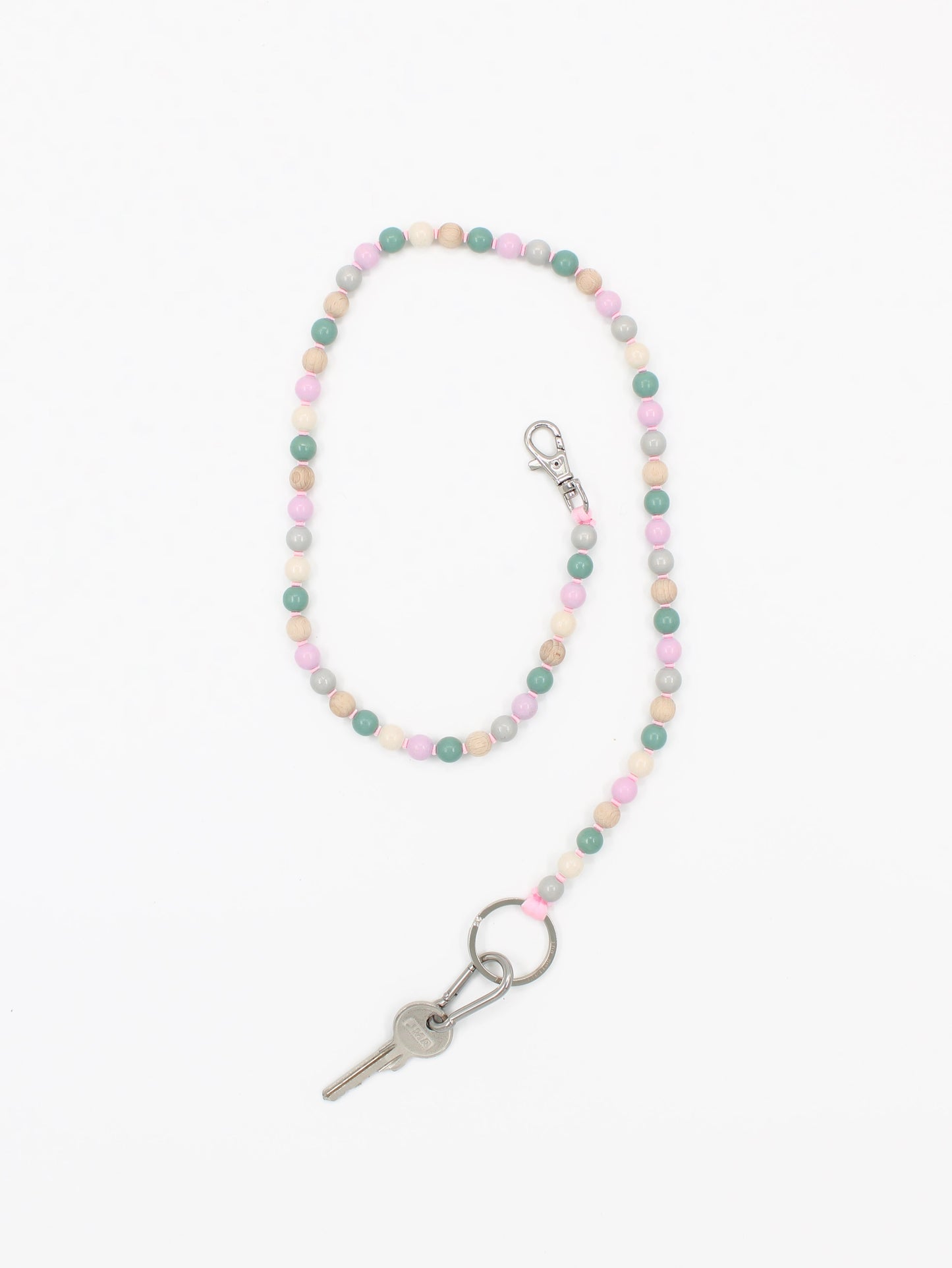 Perlen long, rosemix