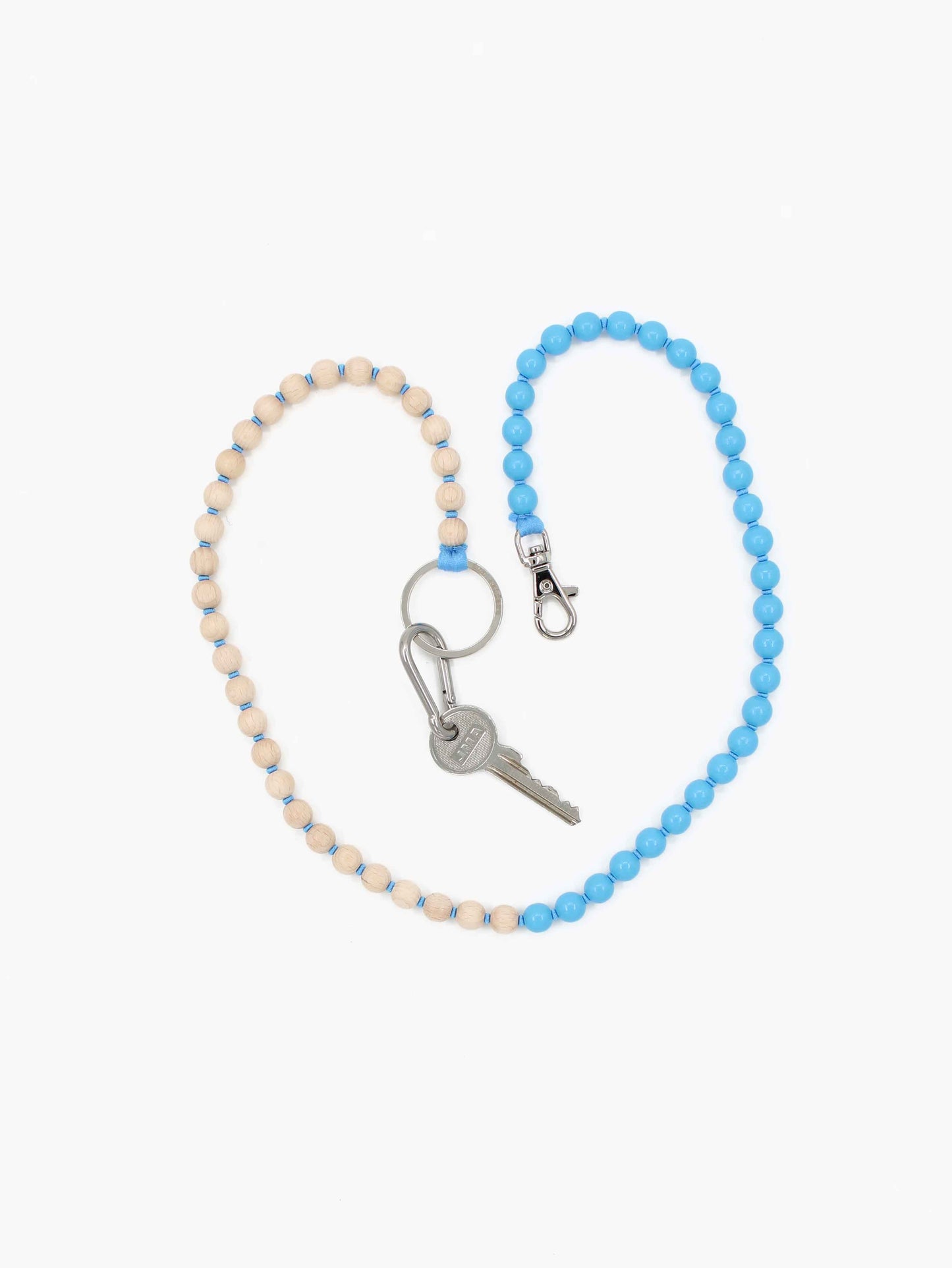 Perlen long, sky - duo