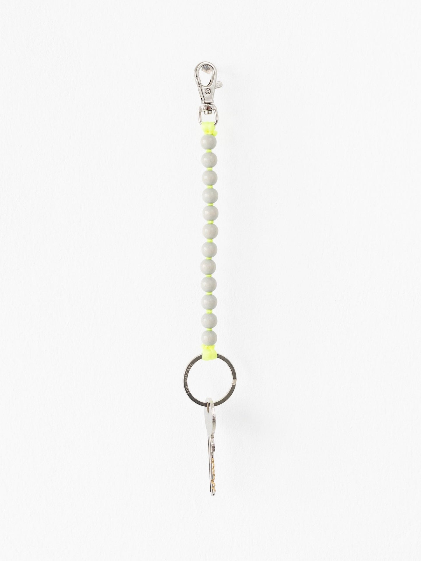 Perlen short, lightgrey - neonyellow