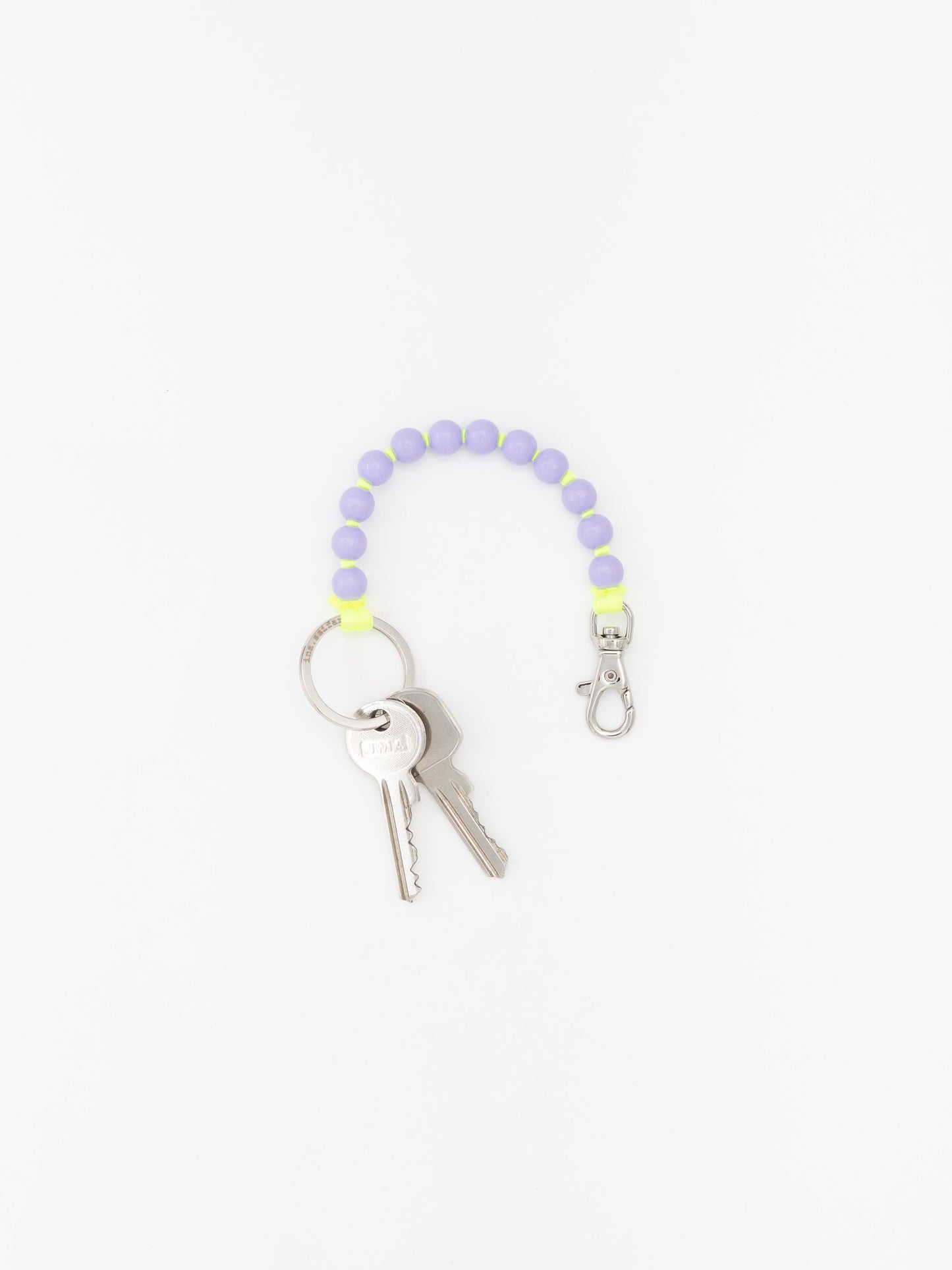 Perlen short, lilac - neonyellow