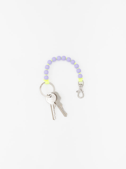 Perlen short, lilac - neonyellow