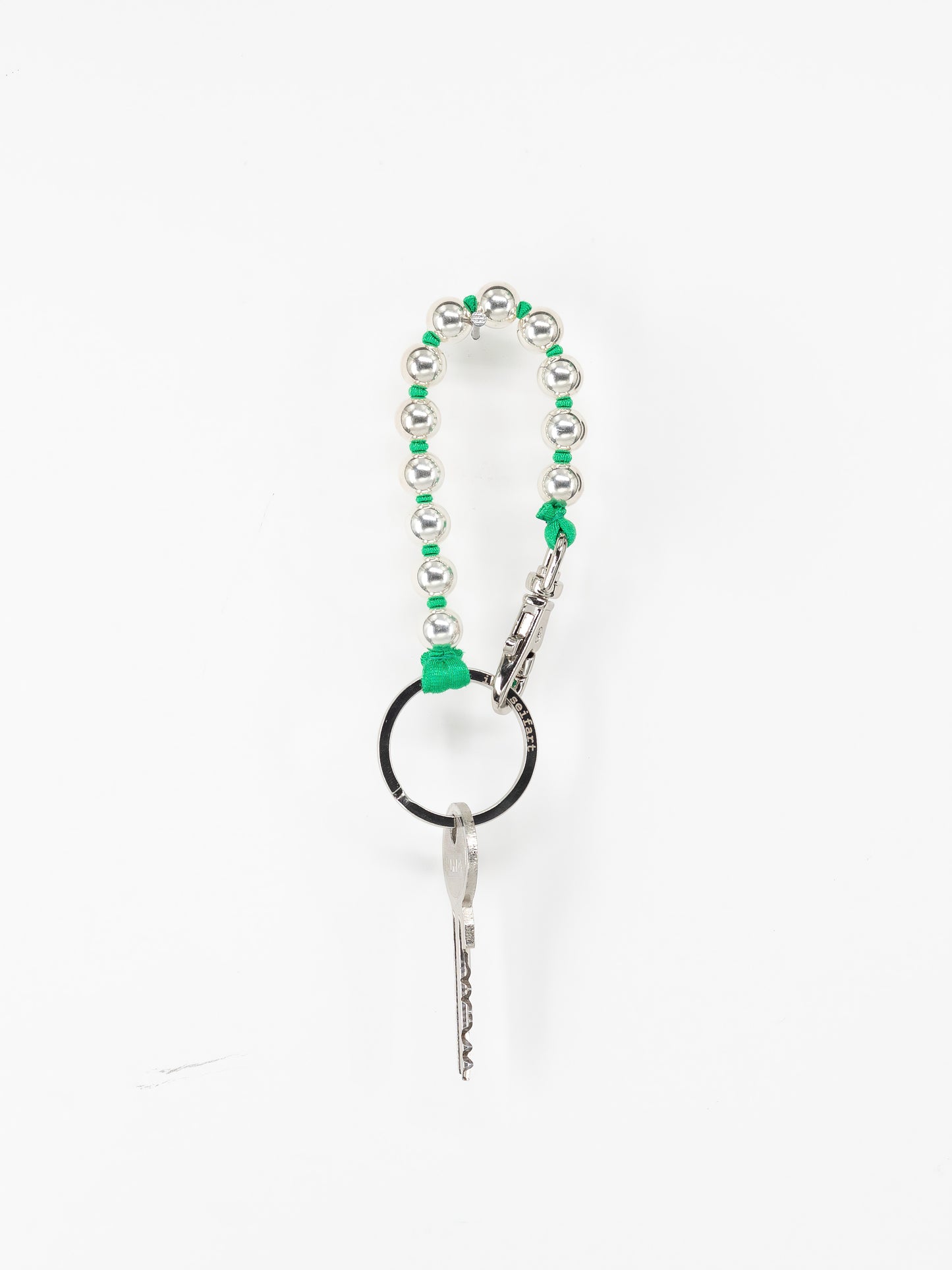 Perlen short, silver - green