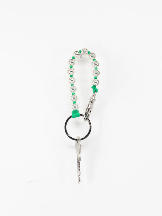 Perlen short, silver - green