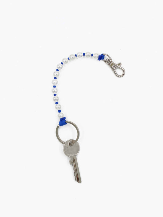 Perlen short, silver - blue