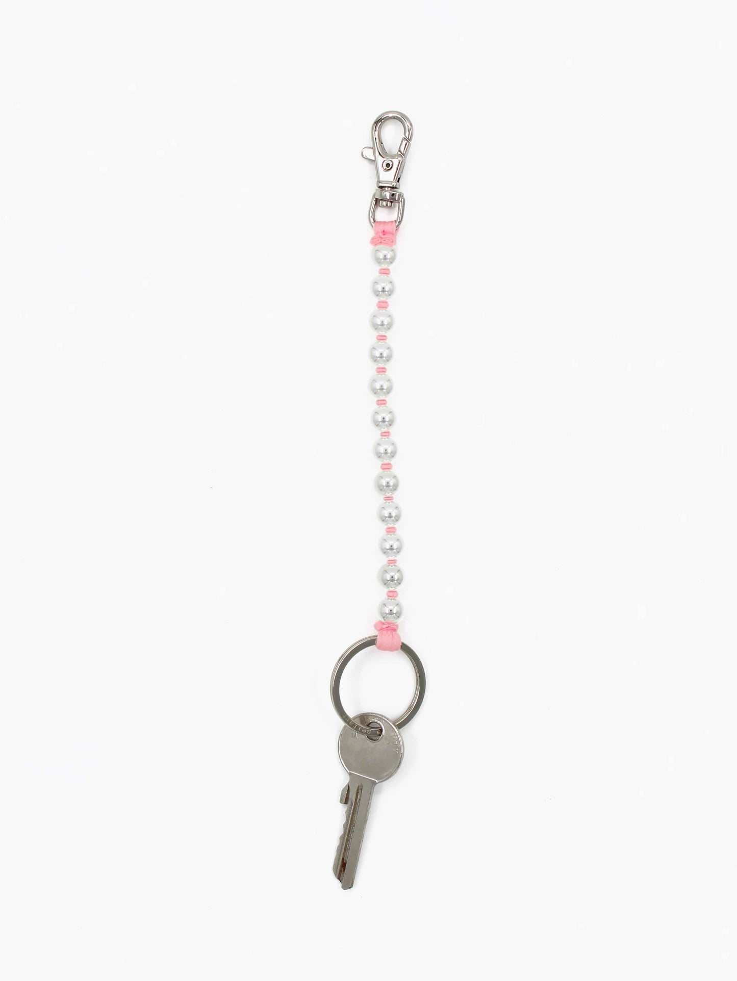 Perlen short, silver - rose