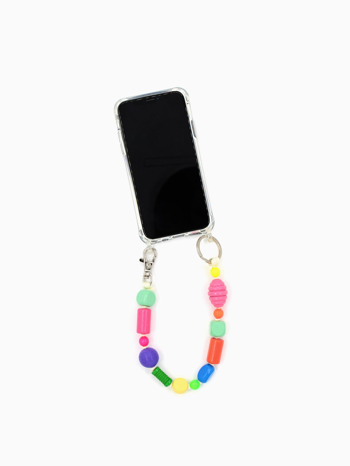 Perlenmix Handykette Short, multi