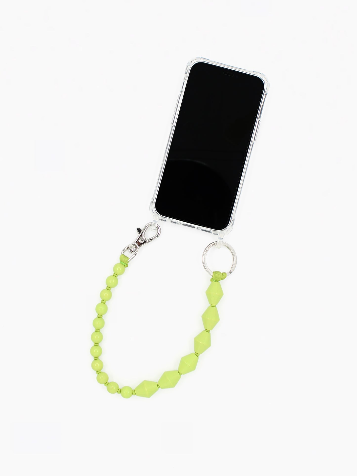 Perlenzickzack Short, lime