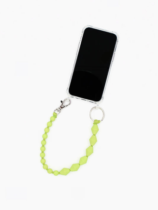 Perlenzickzack Short, lime