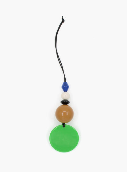 Bag Charm Viola, green - mocca