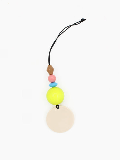 Bag Charm Viola, opal-neonyellow