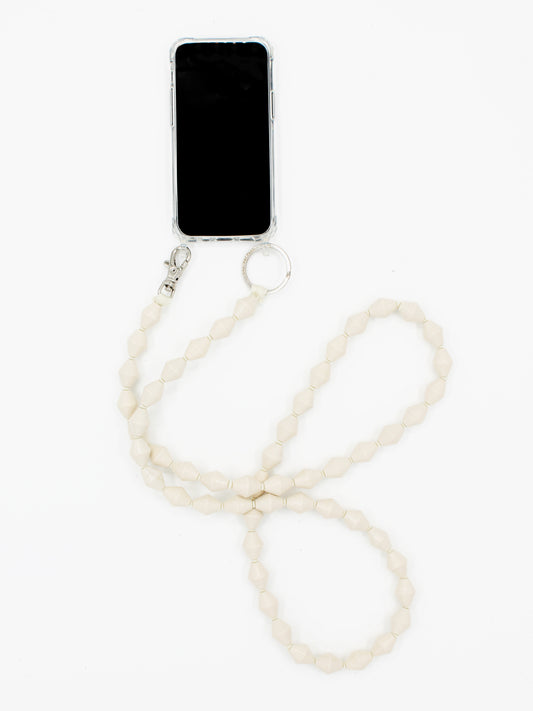 Zickzack Handykette, opal