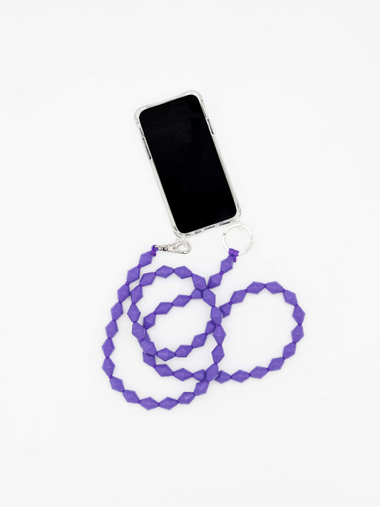 Zickzack Handykette, purple