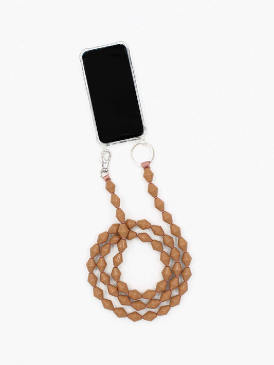 Zickzack Handykette, mocca