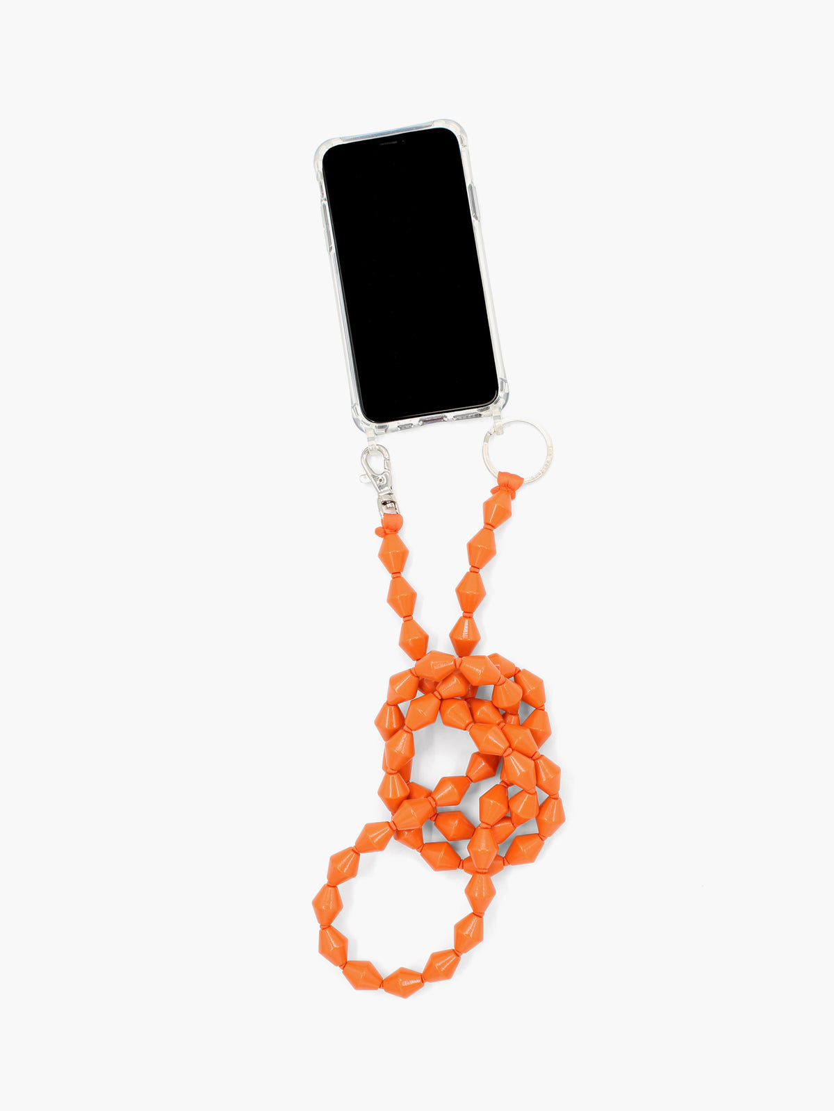 Zickzack Handykette, orange