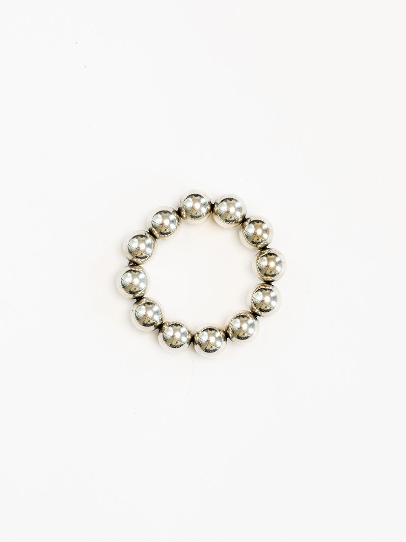 BIG Perlen bracelet - silver