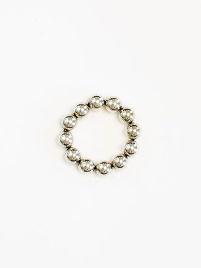 BIG Perlen bracelet - silver